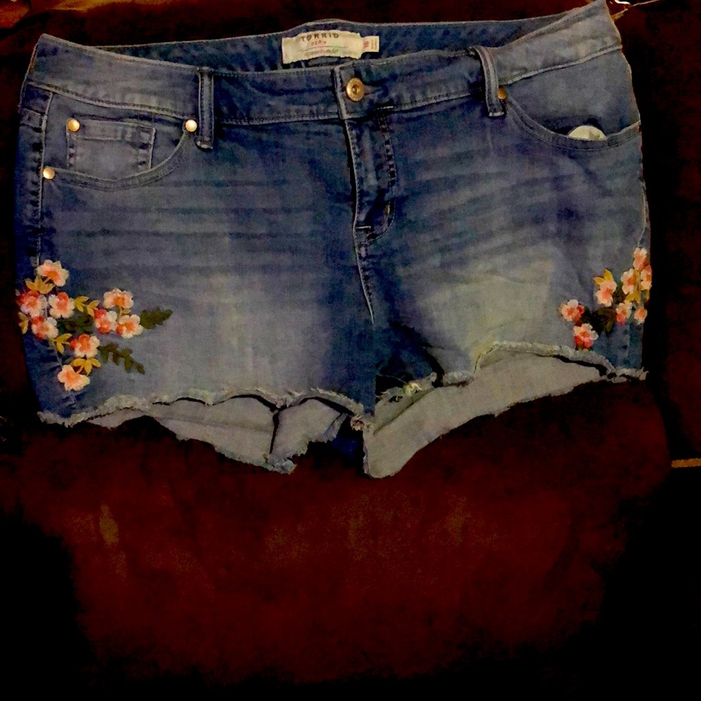 TORRID Shorts with embroidery
